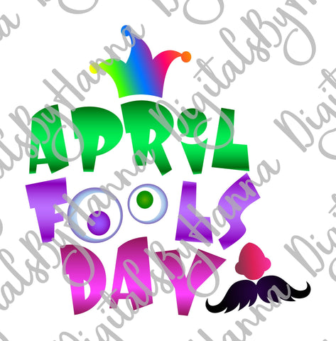 April Fools Day Print & Cut SVG Digitals by Hanna 