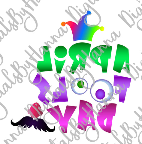 April Fools Day Print & Cut SVG Digitals by Hanna 