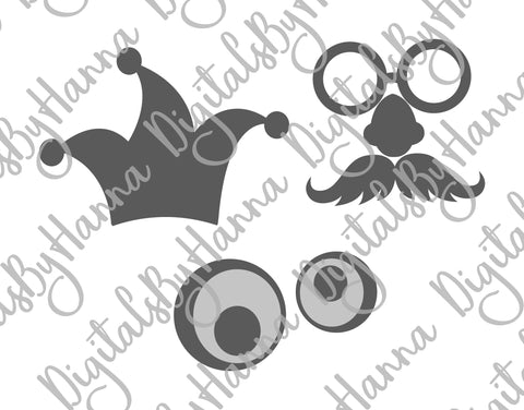 April Fools Day Print & Cut SVG Digitals by Hanna 