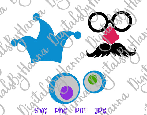 April Fools Day Print & Cut SVG Digitals by Hanna 
