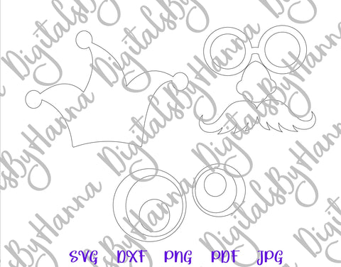 April Fools Day Print & Cut SVG Digitals by Hanna 