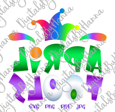 April Fools Print & Cut SVG Digitals by Hanna 