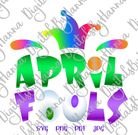 April Fools Print & Cut SVG Digitals by Hanna 
