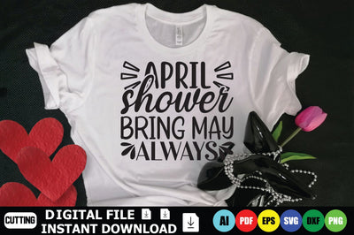 April Shower Bring May Flowers SVG Shahin alam 