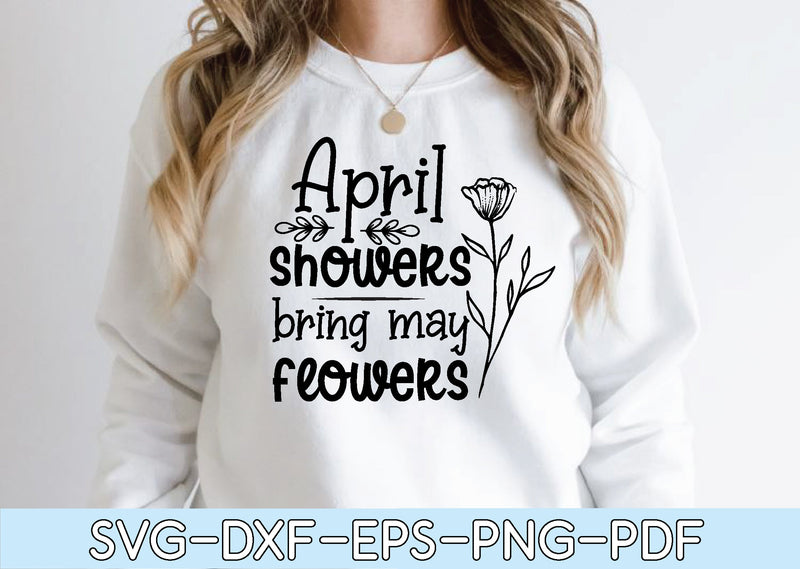 april showers bring may flowers svg SVG designstore 