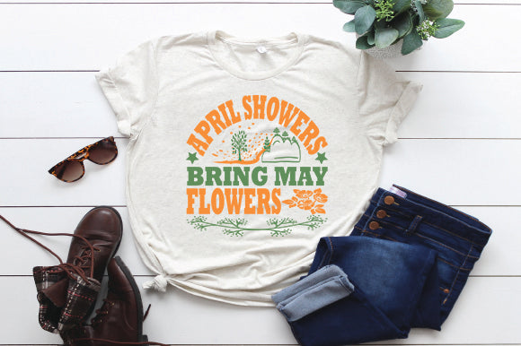 April Showers Bring May Flowers SVG thesvgfactory 