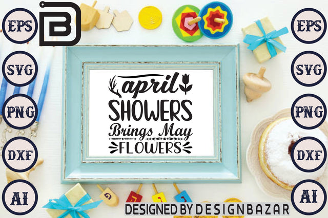 April Showers Brings May Flowers SVG Craftlabsvg24 
