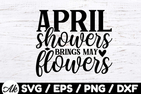 April showers brings may flowers svg SVG akazaddesign 