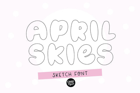 April Skies Sketch Font Font Blush Font Co. 