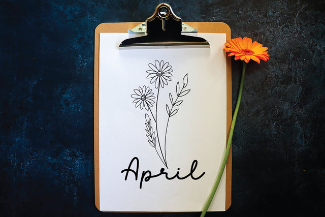 april wildflower svg design SVG sk.swapon Roy 