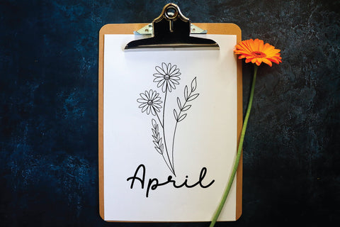 april wildflower svg design SVG sk.swapon Roy 
