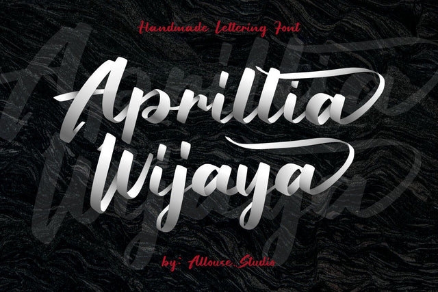 Aprillia Wijaya - Handmade Lettering Font Allouse.Studio 