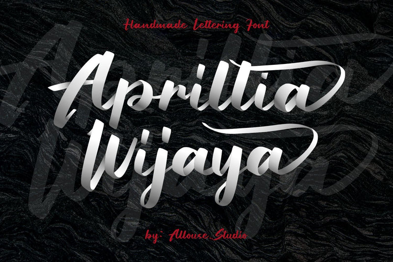 Aprillia Wijaya - Handmade Lettering Font Allouse.Studio 