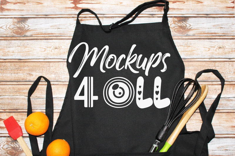 Apron Mockup, Apron Mock Up, Farmhouse Mockup, Blank Apron Mockup, Kitchen Mockup, Black Apron Mockup, Apron Styled Stock Photo, Flat Lay Mock Up Photo ArtStudio 