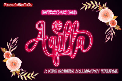 Aqilla Script Font StudioRZ