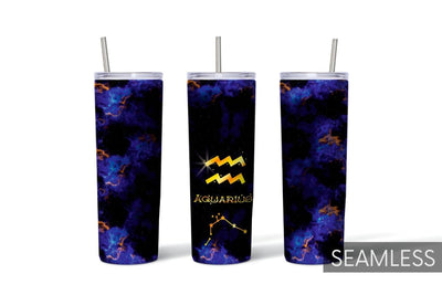 Aquarius Tumbler Sublimation Sublimation SvgOcean 