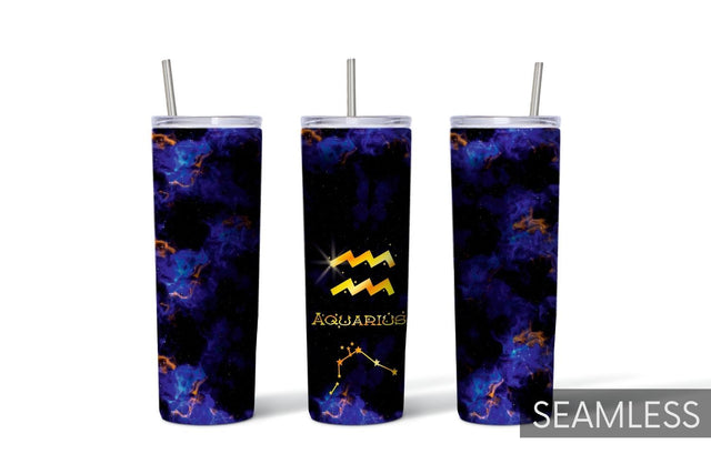 Aquarius Tumbler Sublimation Sublimation SvgOcean 