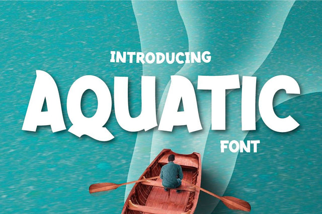 Aquatic Font twinletter 