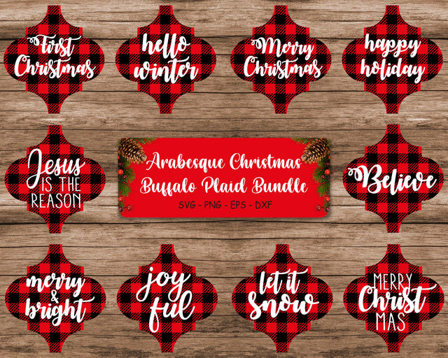 Arabesque Buffalo Plaid Svg Bundle, Arabesque Svg, Buffalo Plaid Svg, Christmas Arabesque Svg SVG SvgMonkeys 