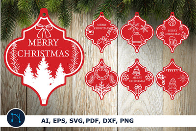 Arabesque Christmas ornament SVG BUNDLE SVG MD JOYNAL ABDIN 