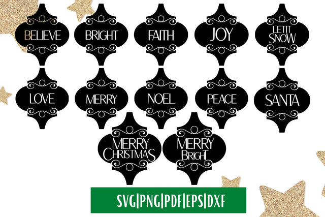Arabesque Christmas Ornament SVG Bundle SVG MockupSvgVenue 