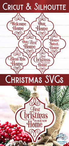 Arabesque Christmas Ornament SVG Bundle SVG Wispy Willow Designs 