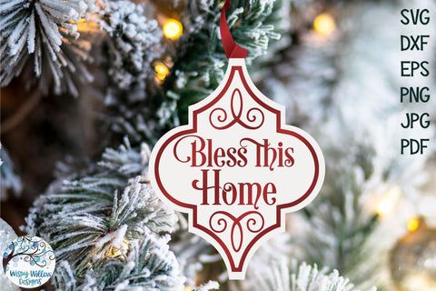 Arabesque Christmas Ornament SVG Bundle SVG Wispy Willow Designs 