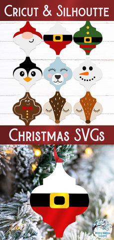 Arabesque Christmas Ornament SVG Bundle SVG Wispy Willow Designs 