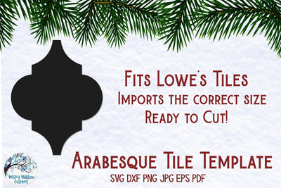 Arabesque Christmas Ornament SVG Template SVG Wispy Willow Designs 