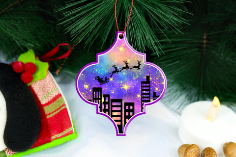 Arabesque Christmas ornaments bundle png Sublimation Svetana Studio 