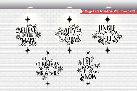 Arabesque Christmas Ornaments Bundle - SVG, PNG, DXF, EPS SVG Elsie Loves Design 