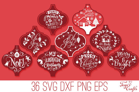 Arabesque Christmas SVG Quotes Pack SVG Feya's Fonts and Crafts 