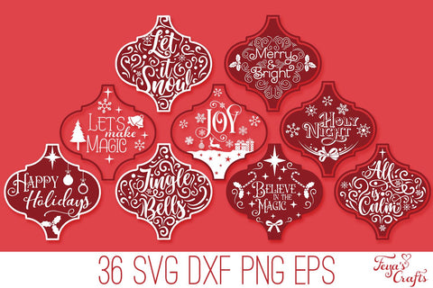 Arabesque Christmas SVG Quotes Pack SVG Feya's Fonts and Crafts 
