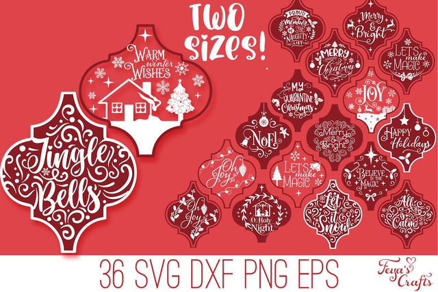 Arabesque Christmas SVG Quotes Pack SVG Feya's Fonts and Crafts 
