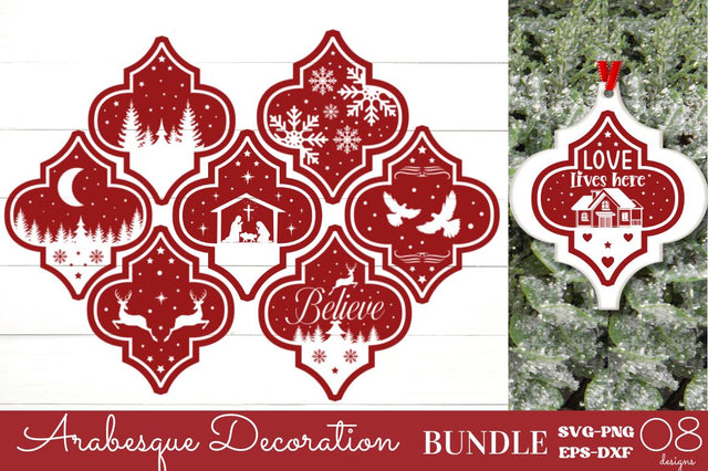 Arabesque Decorations SVG Bundle SVG DESIGNISTIC 