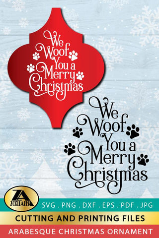 Arabesque SVG PNG DXF Animal Christmas Ornament SVG cut file SVG zoellartz 