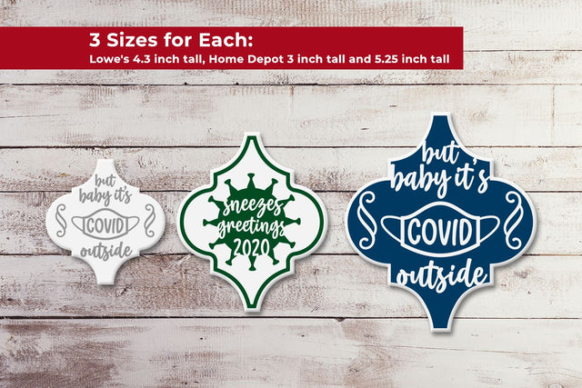 Arabesque Tile Ornament Covid Christmas SVG SVG Risa Rocks It 