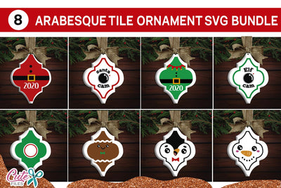 Arabesque tile ornament svg bundle cut file for crafters SVG Cute files 