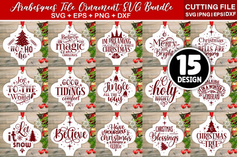 Arabesque Tile Ornament SVG Bundle SVG Designangry 
