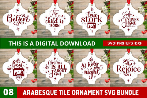 Arabesque Tile Ornament SVG Bundle SVG Regulrcrative 
