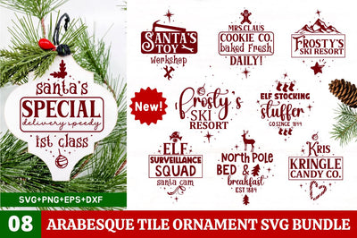 Arabesque Tile Ornament SVG Bundle SVG Regulrcrative 