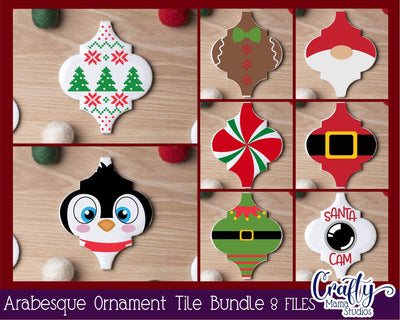 Arabesque Tile Ornament Svg - Christmas Ornament Svg SVG Crafty Mama Studios 