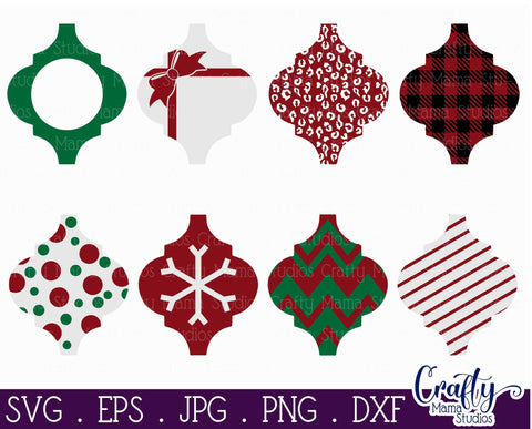 Arabesque Tile Ornament Svg - Christmas Svg - Patterned Svg SVG Crafty Mama Studios 