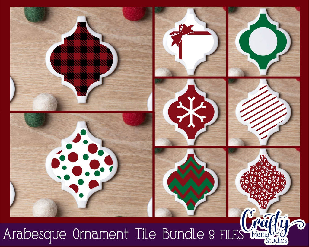 Arabesque Tile Ornament Svg - Christmas Svg - Patterned Svg - So Fontsy