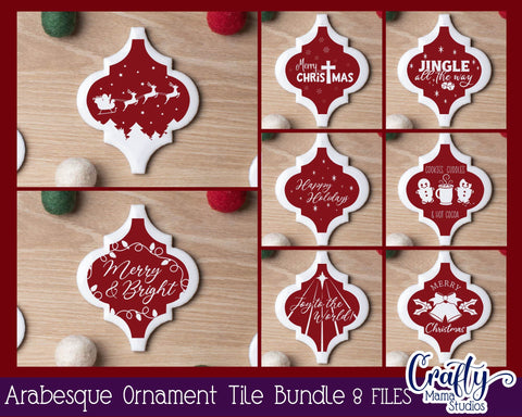 Arabesque Tile Svg - Christmas Ornament Svg SVG Crafty Mama Studios 