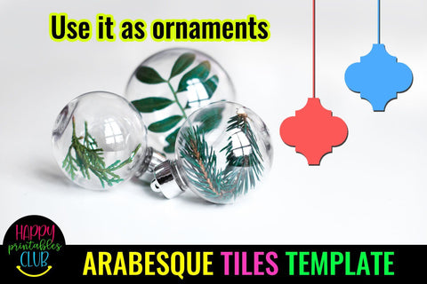 Arabesque Tiles Template- Arabesque Tiles Ornament Template SVG Happy Printables Club 