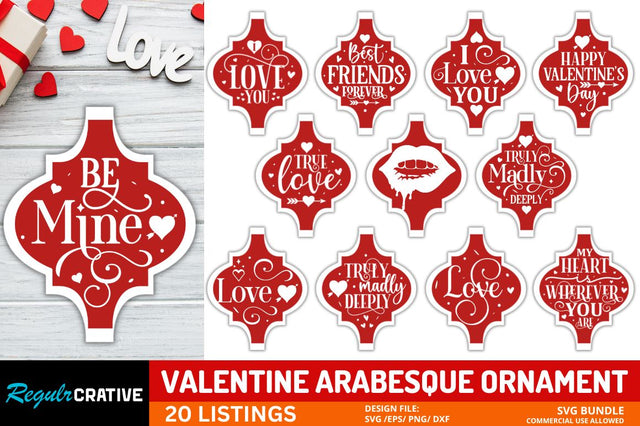Arabesque Valentine Svg Bundle SVG Regulrcrative 