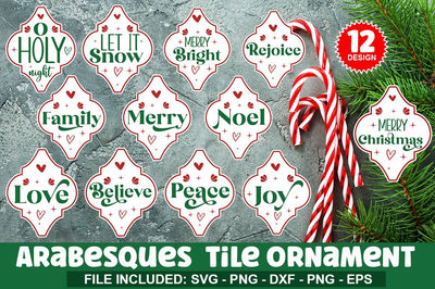 Arabesques tile ornament SVG Bundle.rabesque svg, Cuttable Files, SVG Designangry 