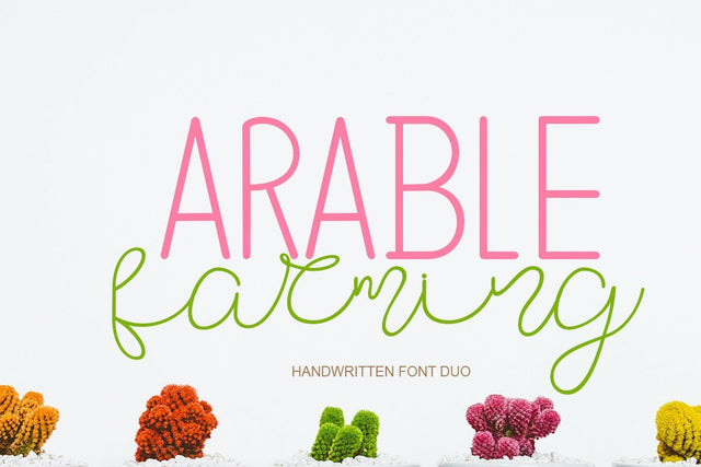 Arable Farming Font JH-CreativeFont 