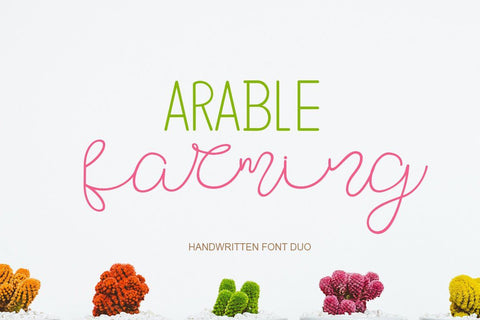 Arable Farming Font JH-CreativeFont 